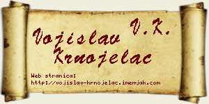 Vojislav Krnojelac vizit kartica